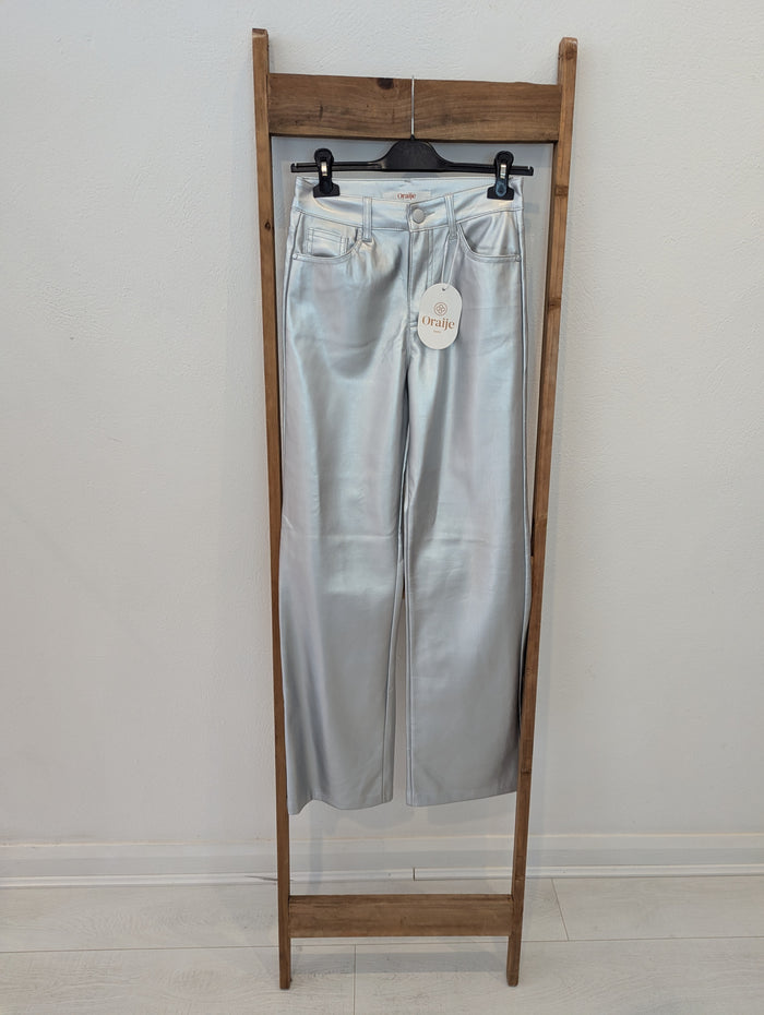 Oraije Silver Trousers 8 NWT