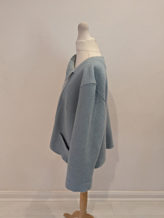 Oska Blue virgin Wool Sweater M