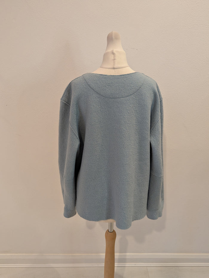 Oska Blue virgin Wool Sweater M