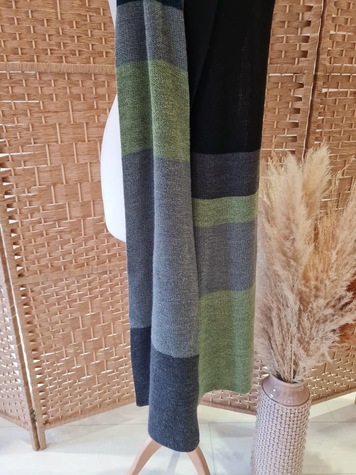 Oska Green Stripe Scarf RRP £150