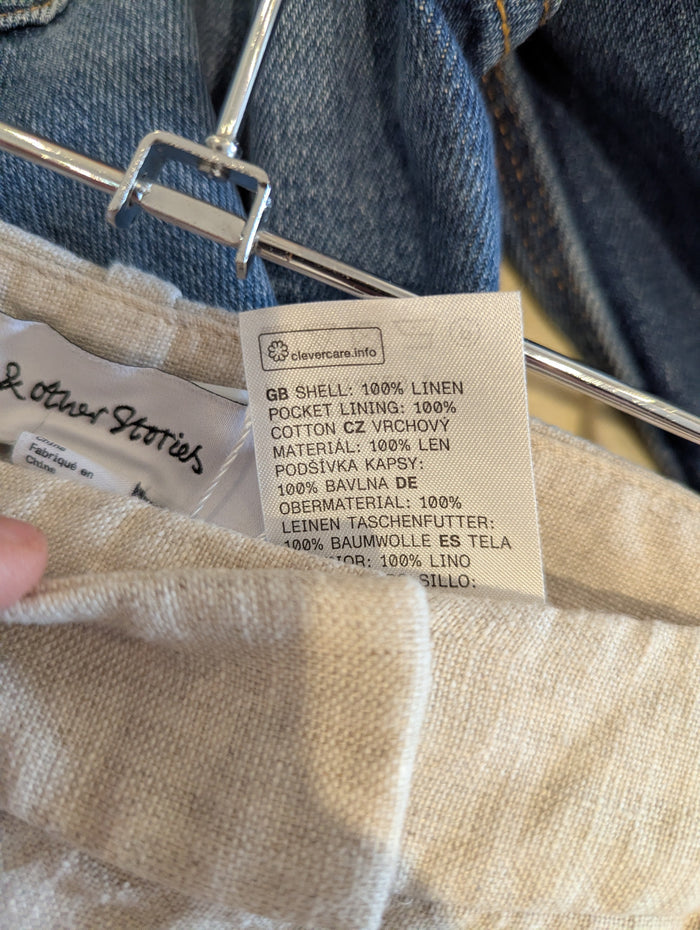 & Other Stories beige linen trousers 10