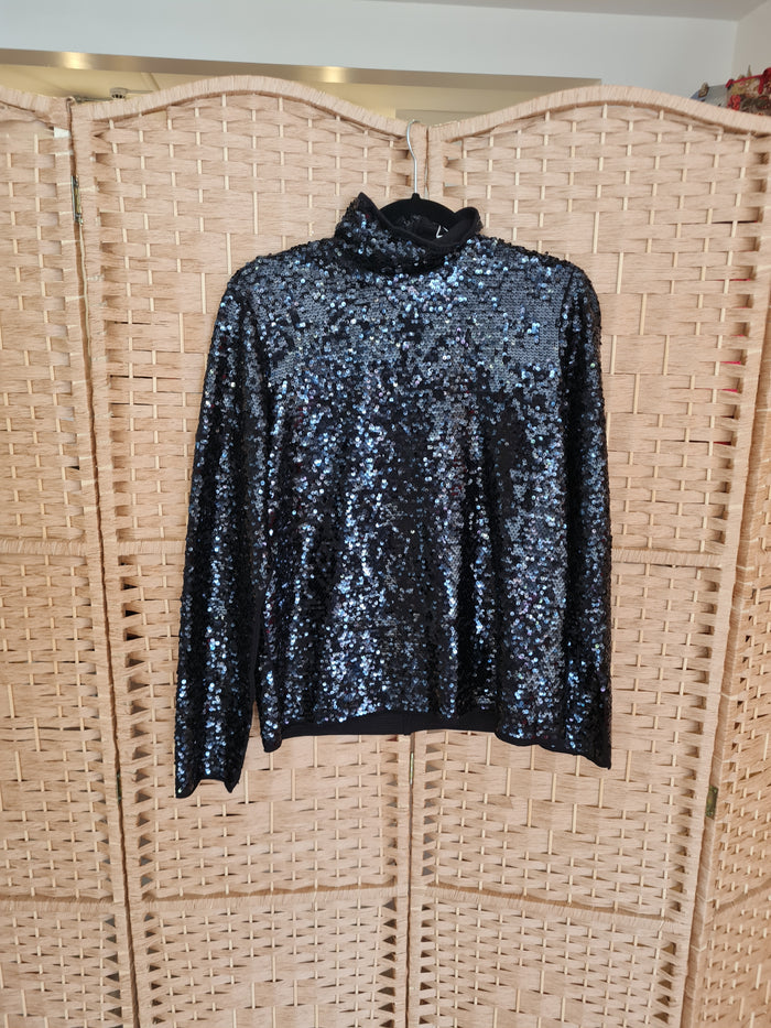 & Other Stories Black Sequin top 8 RRP £59