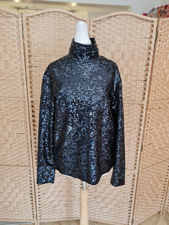 & Other Stories Black Sequin top 8 RRP £59