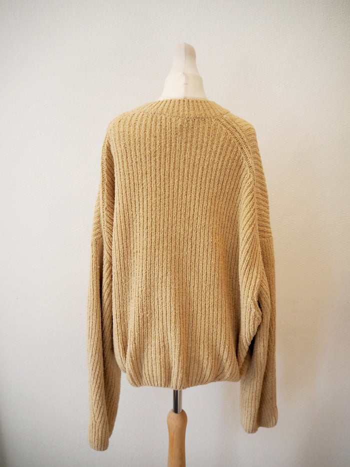 & Other Stories Cream Chunky Jumper L