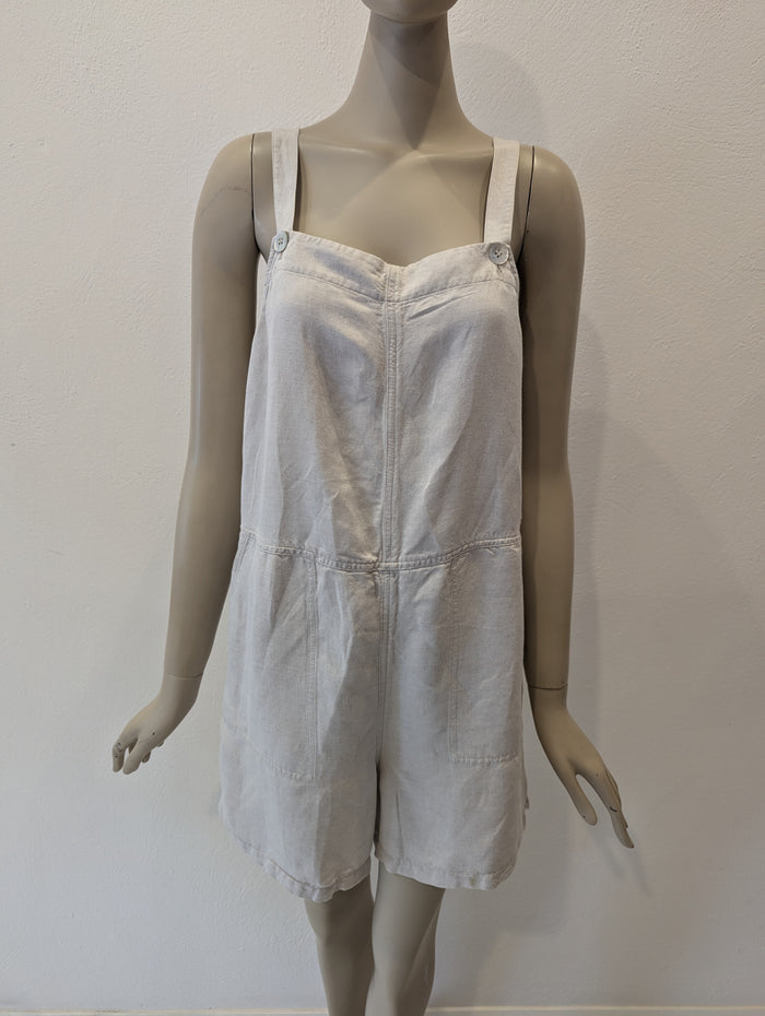 & Other Stories Cream Linen Mix Playsuit 12