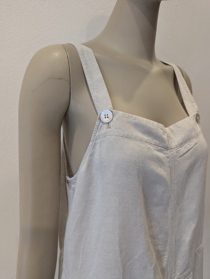 & Other Stories Cream Linen Mix Playsuit 12
