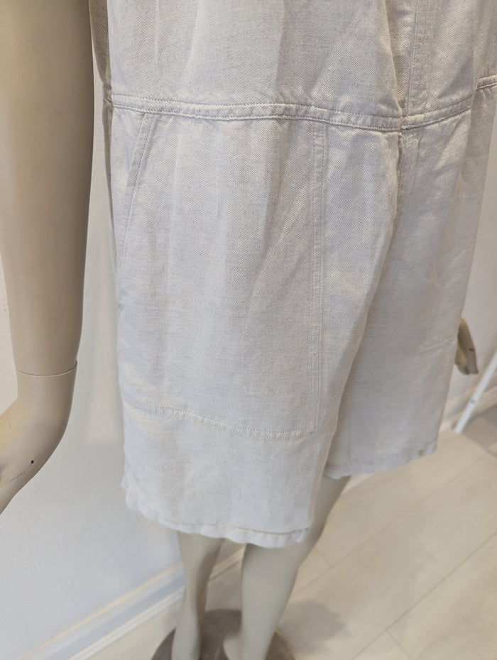 & Other Stories Cream Linen Mix Playsuit 12