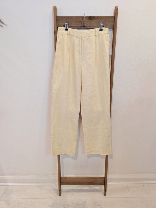 & Other Stories lemon linen trousers 10 NWT RRP £87