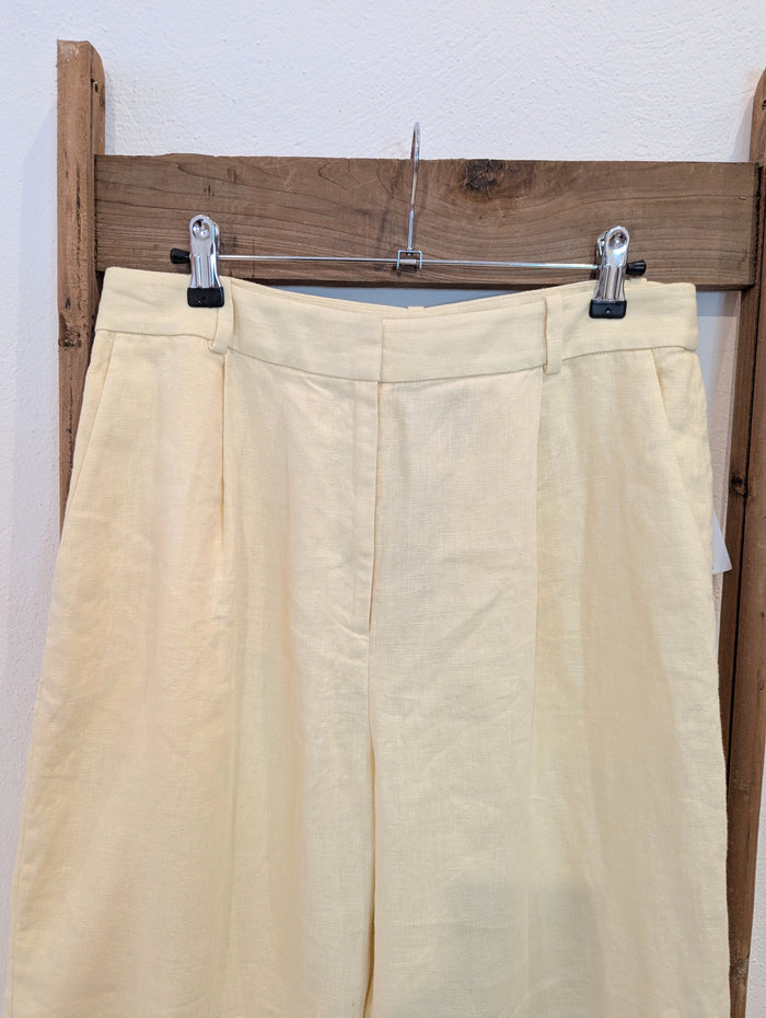 & Other Stories lemon linen trousers 10 NWT RRP £87