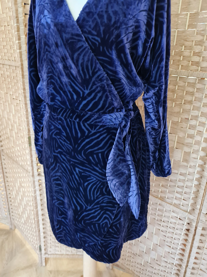 & Other Stories purple velour Dress 8