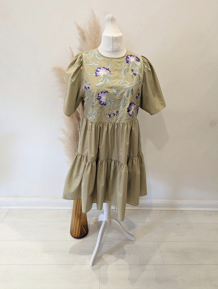 & Other Stories Sage Floral Dress 12