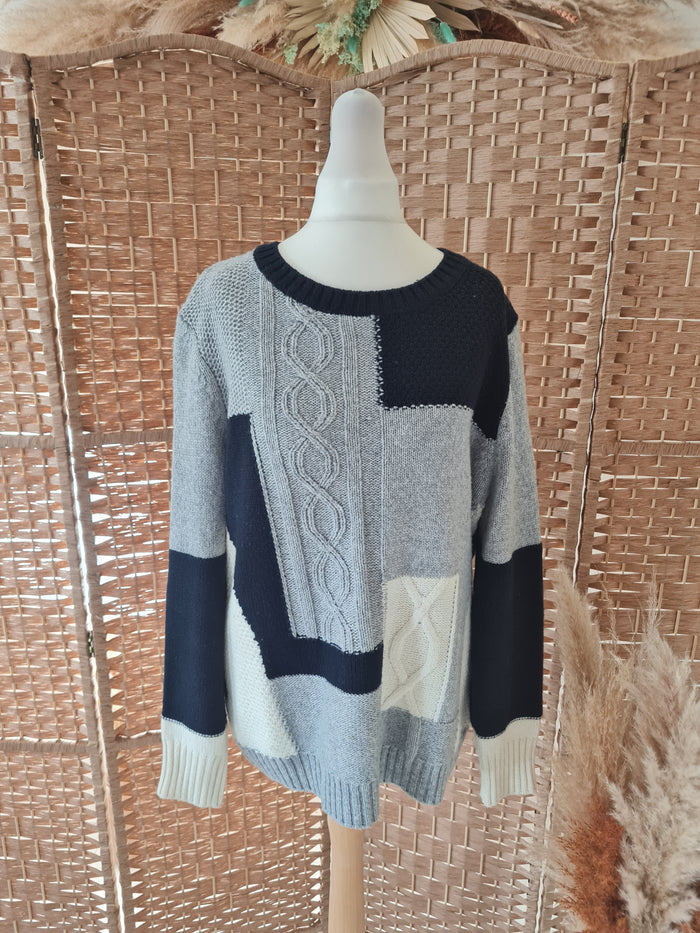 Oui Grey cable jumper 16
