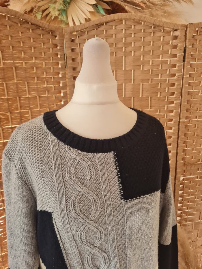 Oui Grey cable jumper 16