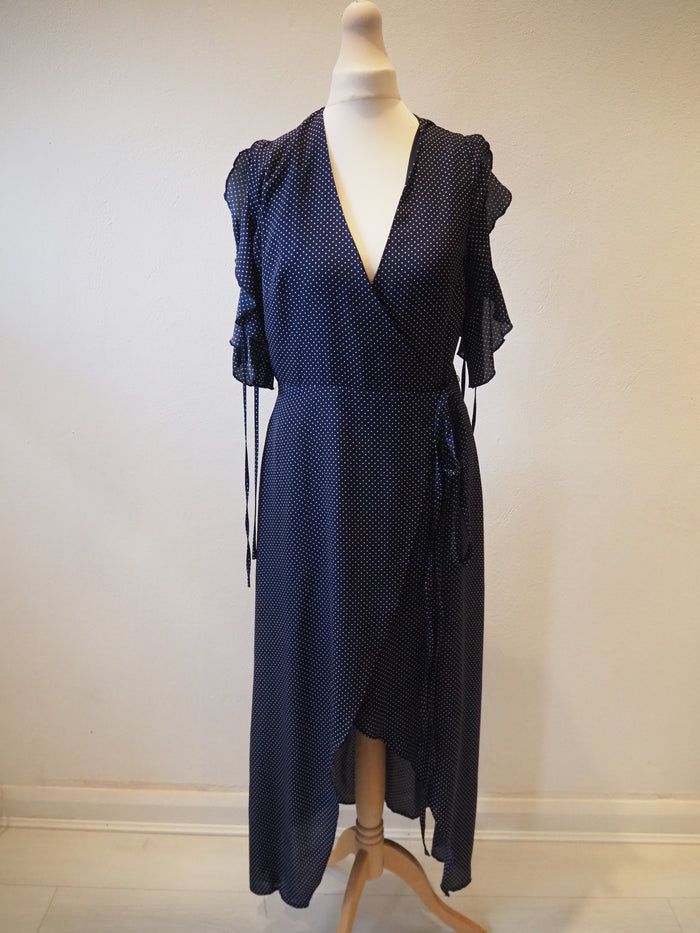 Paisie Navy Spot Dress 8
