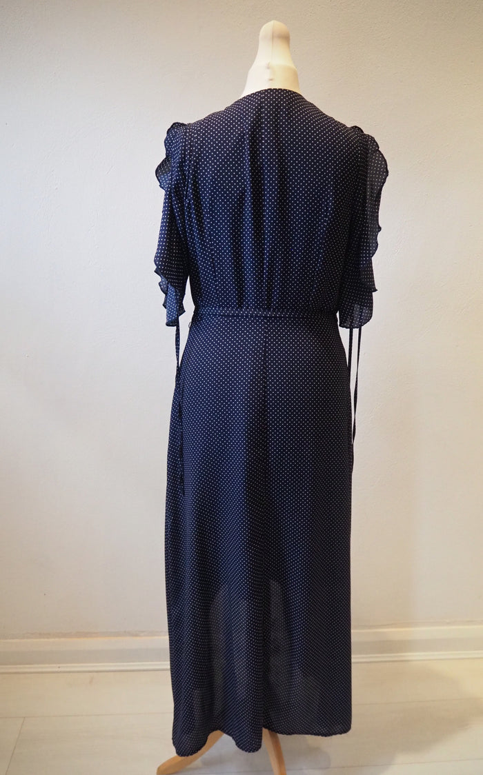Paisie Navy Spot Dress 8