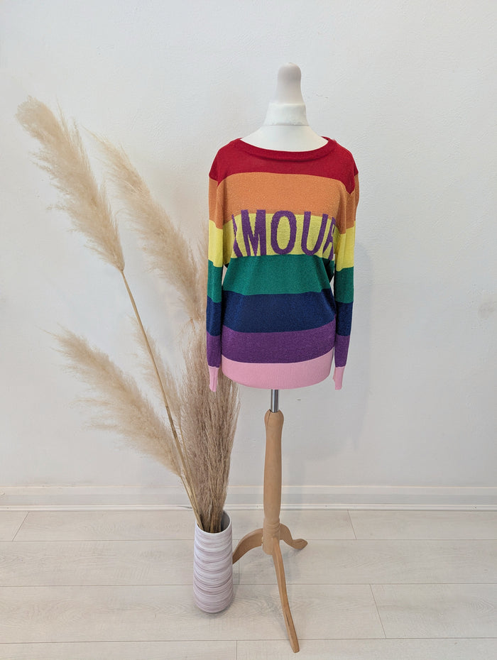 Paris et Moi Stripe Amour Jumper S/M