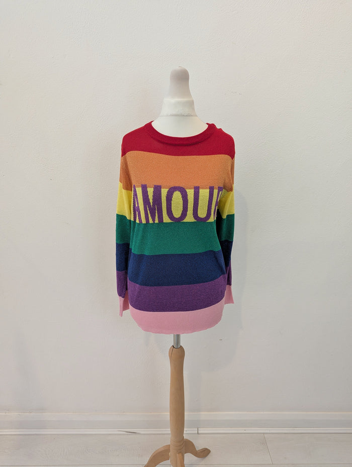 Paris et Moi Stripe Amour Jumper S/M
