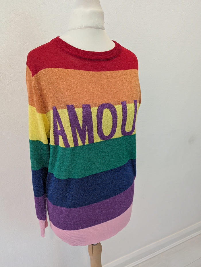 Paris et Moi Stripe Amour Jumper S/M