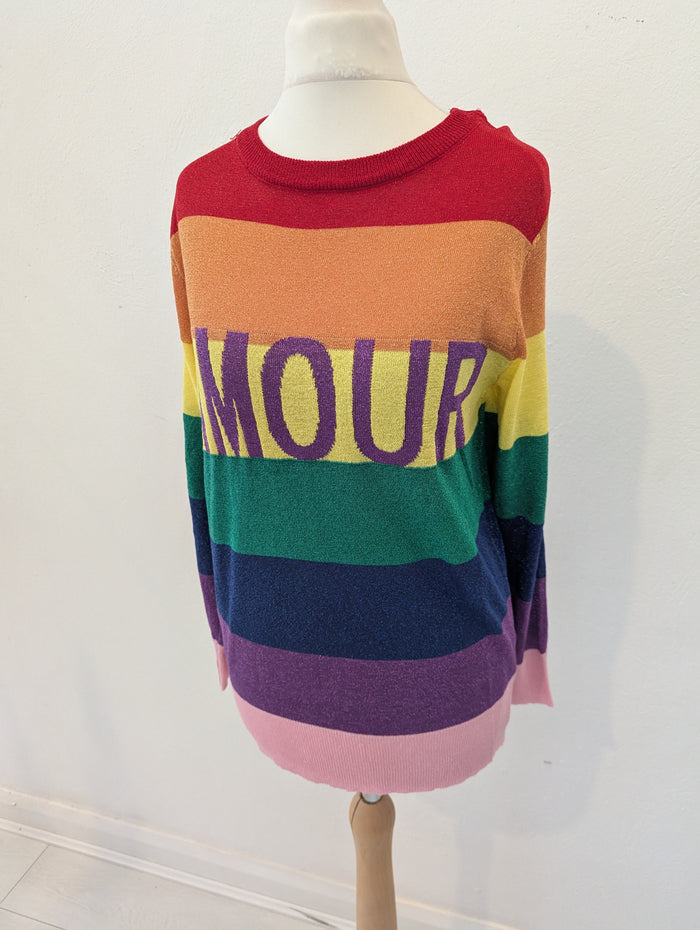 Paris et Moi Stripe Amour Jumper S/M