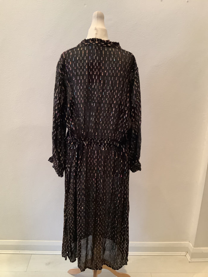 Part Two Black Metallic Dress Size 12/14