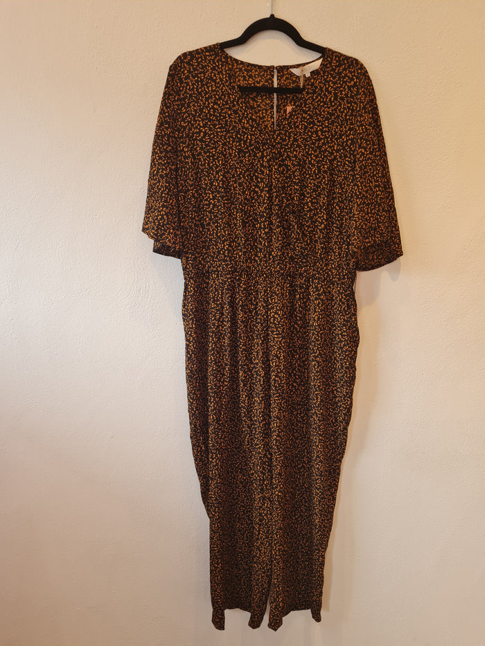 Part Two Black/Mustard Jump Suit Size 14