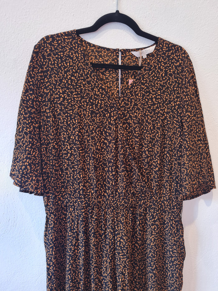 Part Two Black/Mustard Jump Suit Size 14