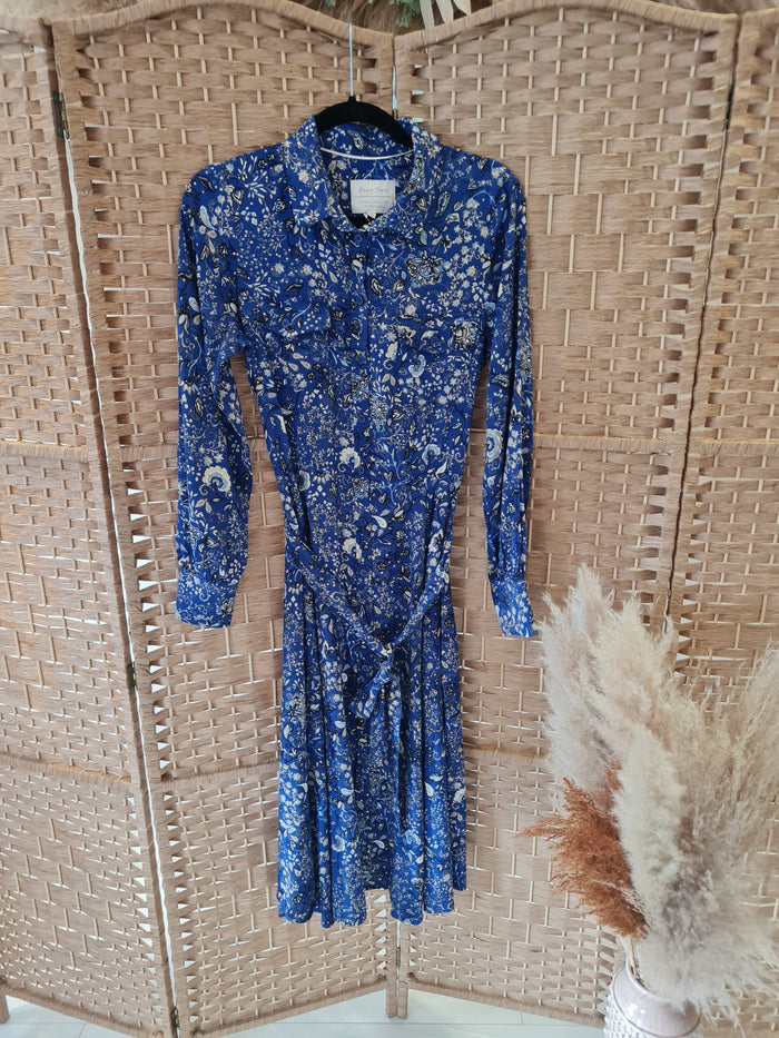 Part Two Blue print shirt Dress 6/8