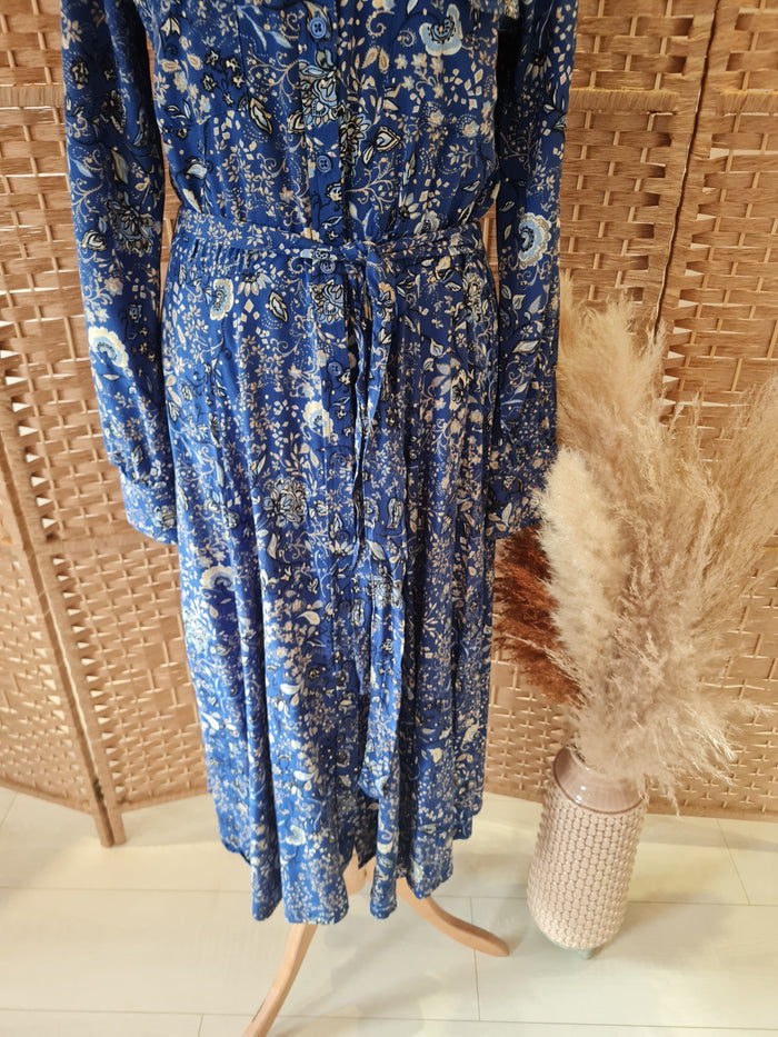 Part Two Blue print shirt Dress 6/8