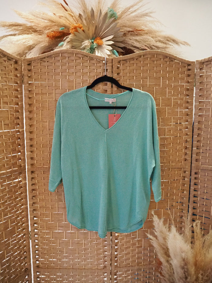 Part Two Green knit Jumper M