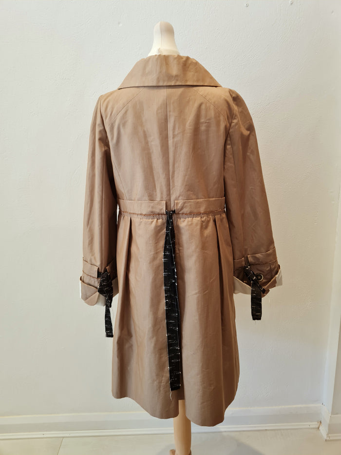 Paule Ka beige button back trench 8