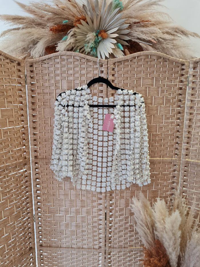 Pearl Floral Bolero