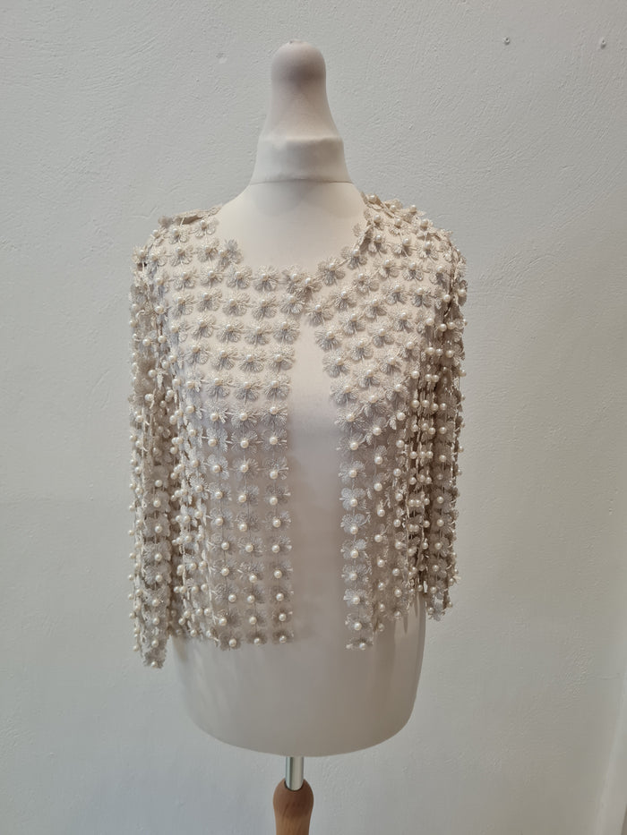 Pearl Floral Bolero