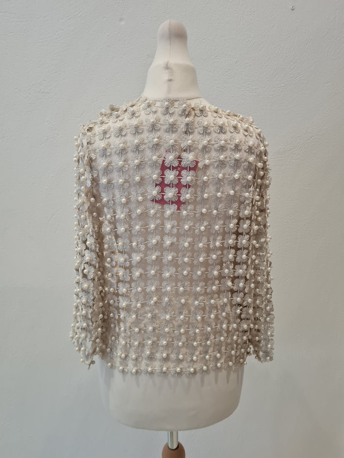 Pearl Floral Bolero