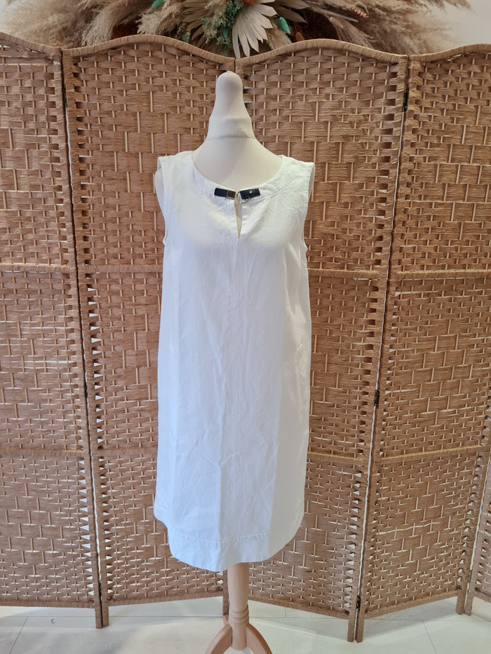 Penny Black White Linen Shift 10