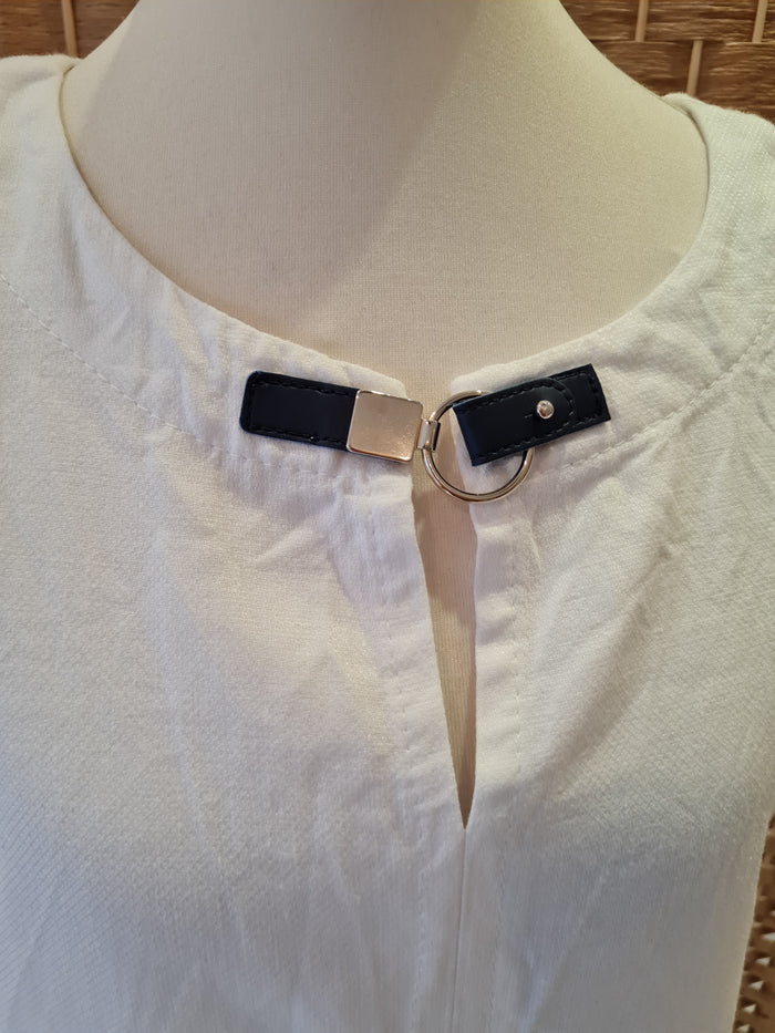 Penny Black White Linen Shift 10