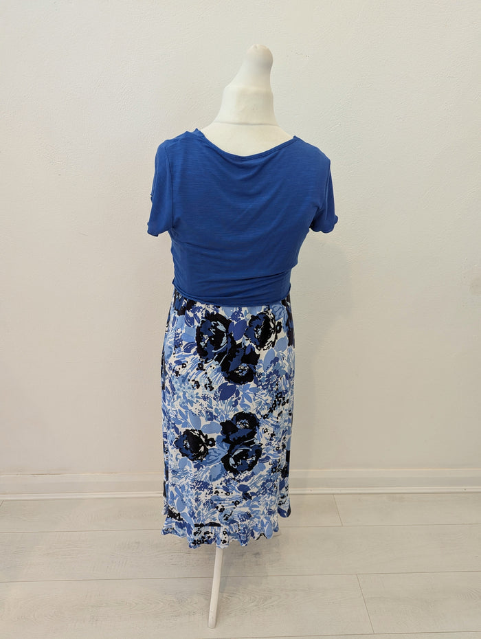 Per Una Blue Flower Dress & Shrug 18L