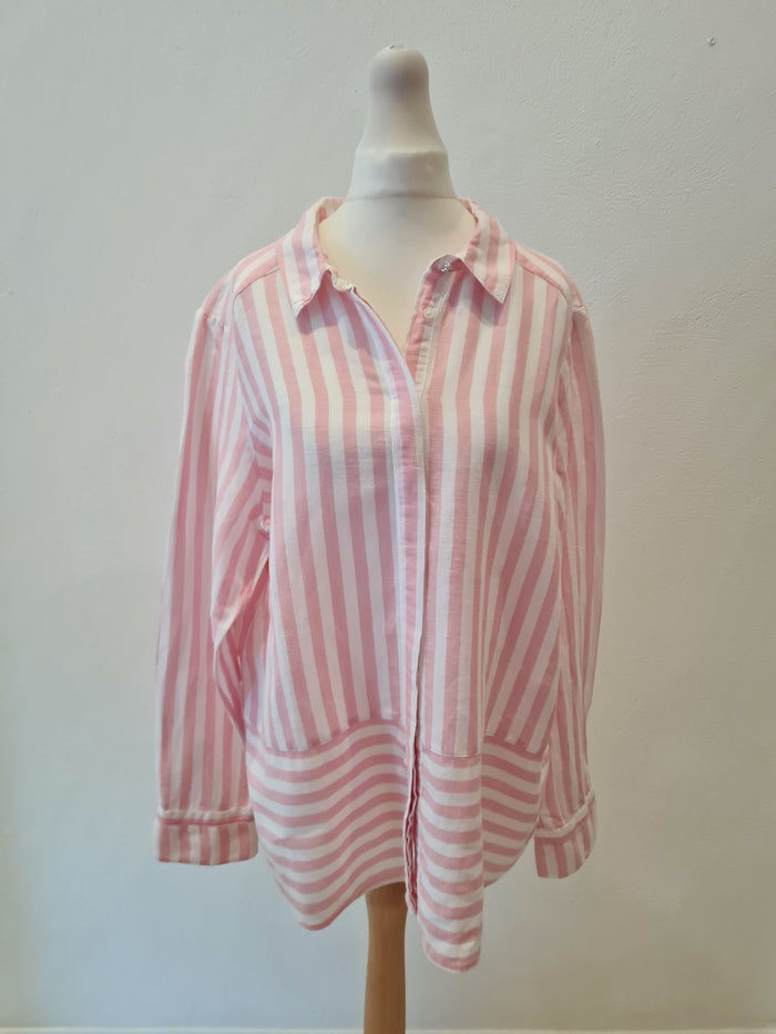 Per Una Pink Stripe Shirt 16