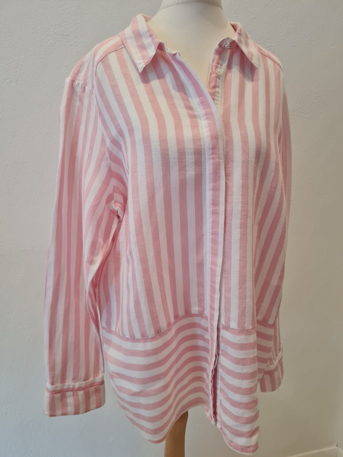 Per Una Pink Stripe Shirt 16