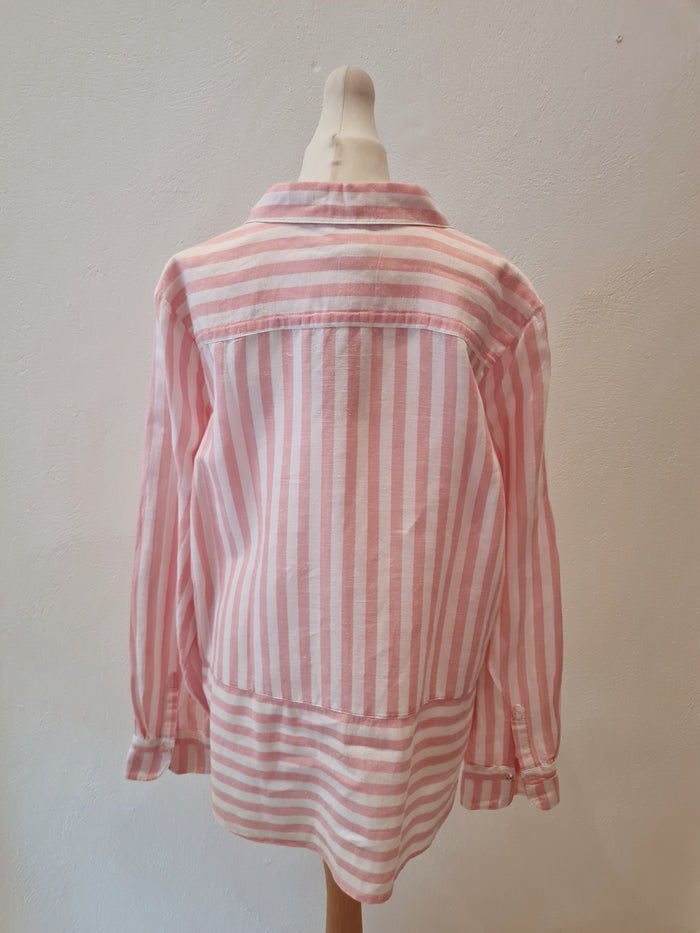 Per Una Pink Stripe Shirt 16