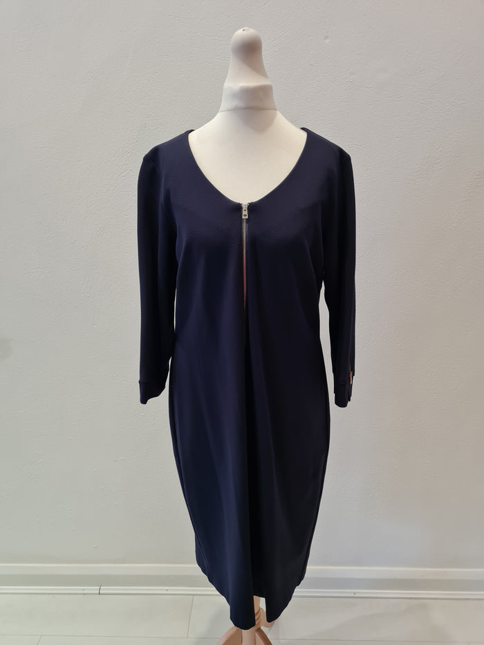 Peruzzi Navy shift Dress 12/14 New