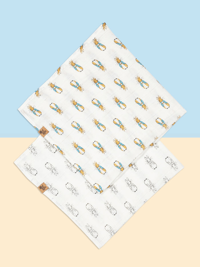 Peter Rabbit™ Neutral Muslin Squares