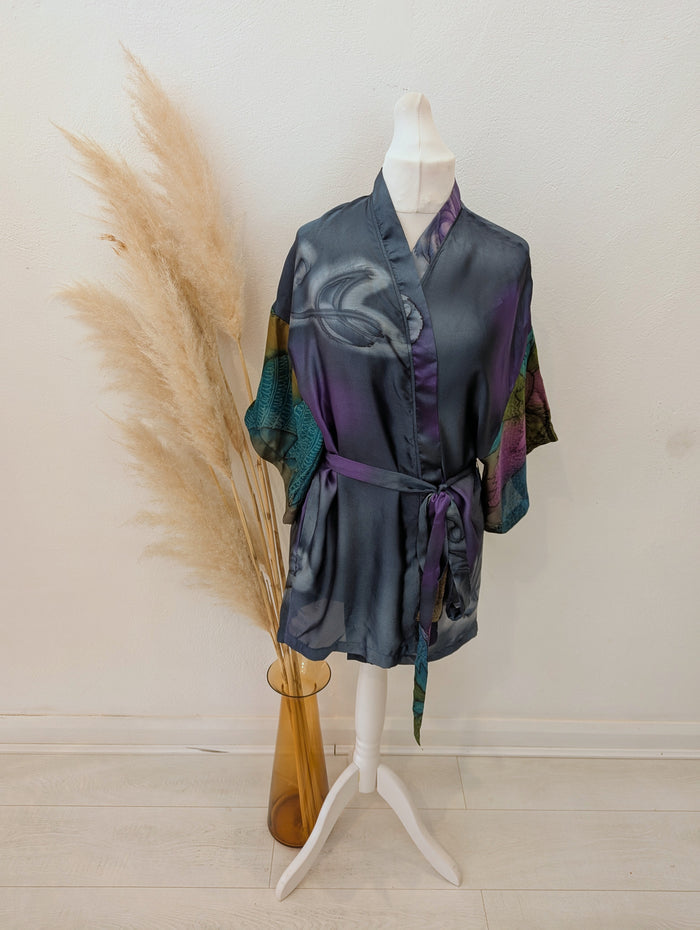 Petrol Satin Coverup