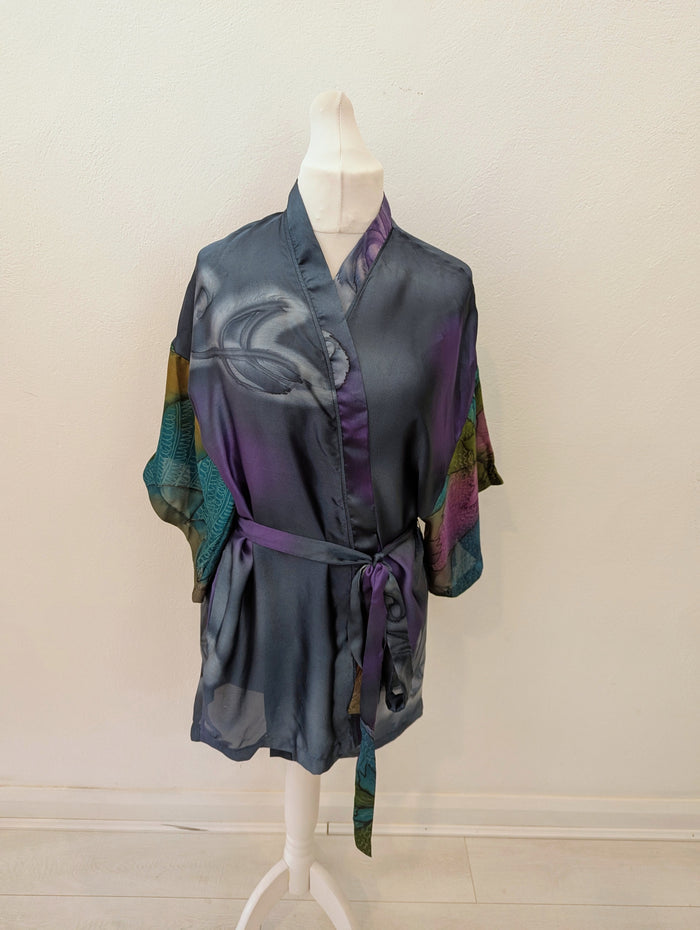 Petrol Satin Coverup