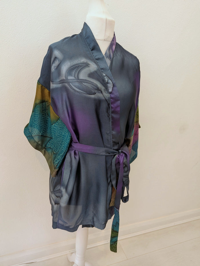 Petrol Satin Coverup
