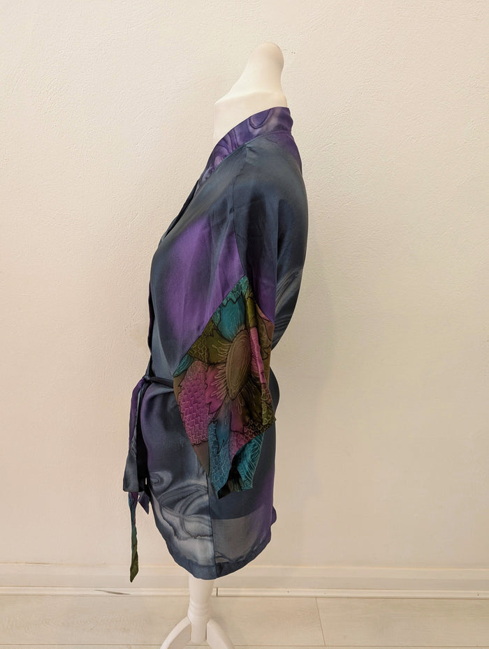 Petrol Satin Coverup