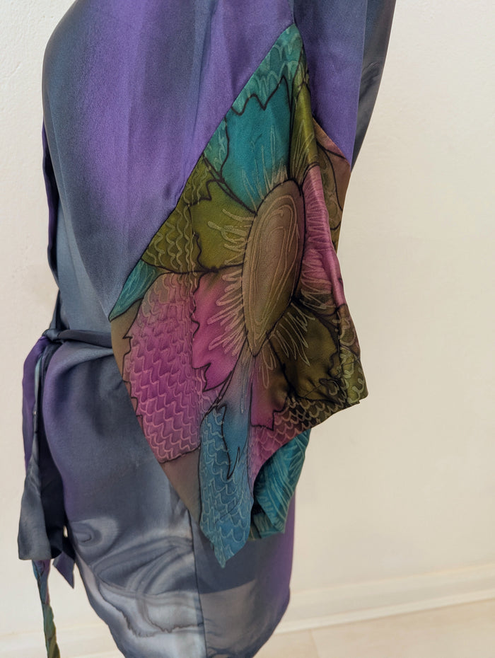 Petrol Satin Coverup