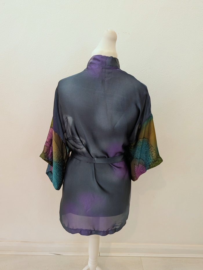 Petrol Satin Coverup