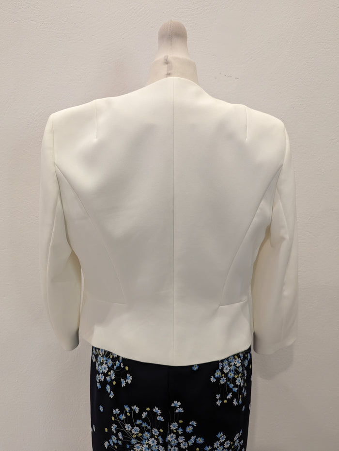 Phase Eight Navy Floral Dress & Jacket 10