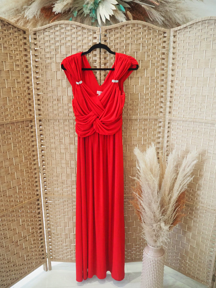 Phase Eight Red Evening Dress Size 14