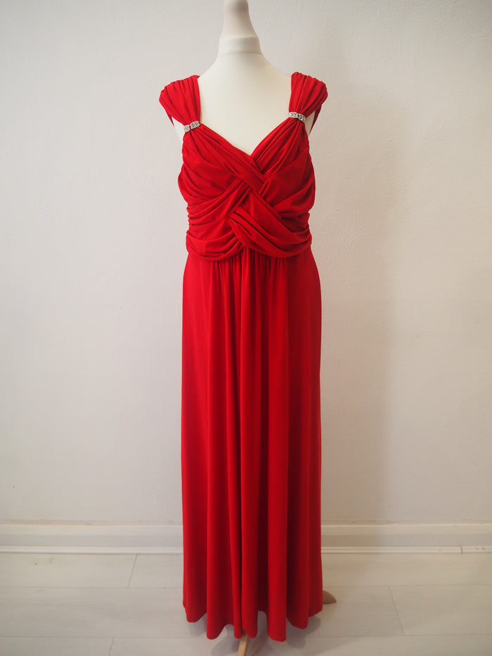 Phase Eight Red Evening Dress Size 14